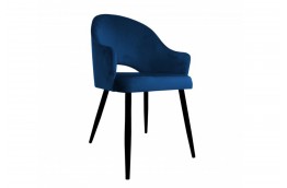 Krzesło nowoczesne velvet - czarna noga