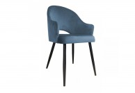 Krzesło nowoczesne Velvet - czarna noga, polskie krzesła velvet, krzesła produkowane w polsce