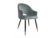 Krzesło nowoczesne Velvet - czarno złota noga, polskie krzesła krzesła produkowane w polsce