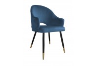 Krzesło nowoczesne Velvet - czarno złota noga, polskie krzesła krzesła produkowane w polsce
