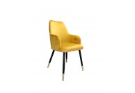 Krzesło nowoczesne Westa Bluvel - złota noga, nowoczesne krzesła do jadalni westa