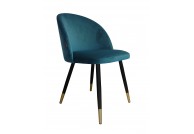 Krzesło nowoczesne Colin Bluvel - złote nogi