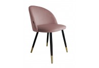 Krzesło nowoczesne Colin Bluvel - złote nogi