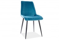 Krzesło nowoczesne z aksamitu Kim Velvet - 5 kolorów, kim velvet, krzesła do jadalni z aksamitu