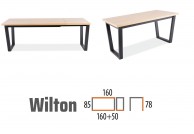 Stół rozkładany w kolorze dąb 160-210 cm Wilton, duży stół rozkładany wilton