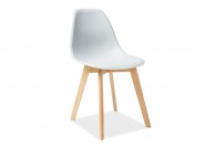 Kolorowe krzesła w stylu skandynawskim Moris / bukowe nogi, krzesła do kawiarni moris