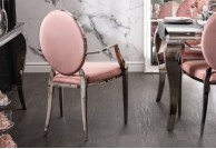 krzesła w stylu glamour barok, krzesła pikowane w stylu glamour barok