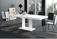 Nowoczesny stół rozkładany Linosa Lux, rozkładane stoły w połysku, stoły nowoczesne