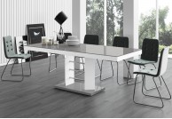 Nowoczesny stół rozkładany Linosa Lux, rozkładane stoły w połysku, stoły nowoczesne