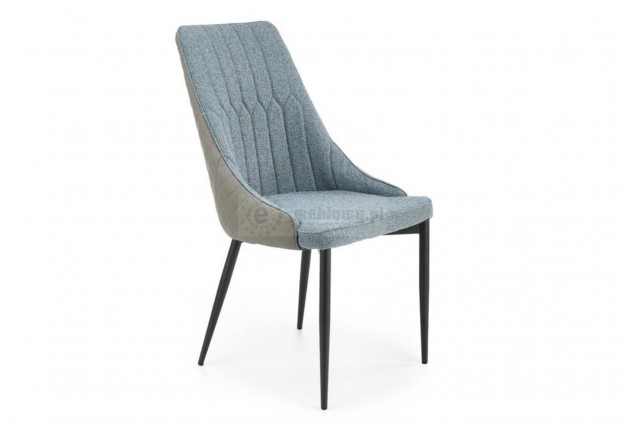 Krzesło tapicerowane tkanina+ekoskóra Duokrzesła do jadalni Duo