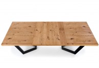 MASSIVE stół rozkładany 160-250 (340) x90x77 cm jasny dąb + czarny