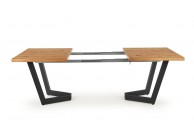 MASSIVE stół rozkładany 160-250 (340) x90x77 cm jasny dąb + czarny