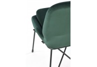 Krzesło tapicerowane / tkanina velvet / Chicago, szare krzesła do jadalni, zielone krzesła do jadalni