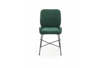 Krzesło tapicerowane / tkanina velvet / Chicago, szare krzesła do jadalni, zielone krzesła do jadalni
