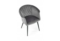 Krzesła tapicerowane na czterech nogach Ronny, nowoczesne krzesła do 400zł, krzesła z aksamitu